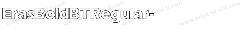 Eras Bold BT Regular字体转换